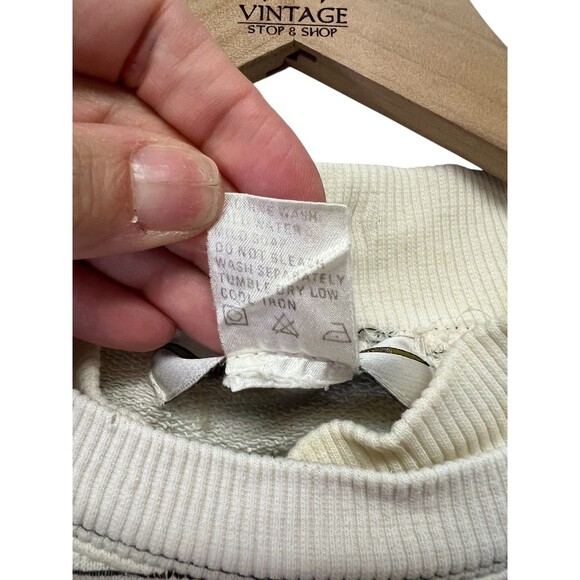 Vintage Women’s Casual Equipe Original Sport Logo Stripped Sweater Small Flaws - Picture 14 of 15